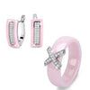 Cubic Zircon Ring And Earring Set - EZdeels