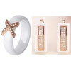 Cubic Zircon Ring And Earring Set - EZdeels
