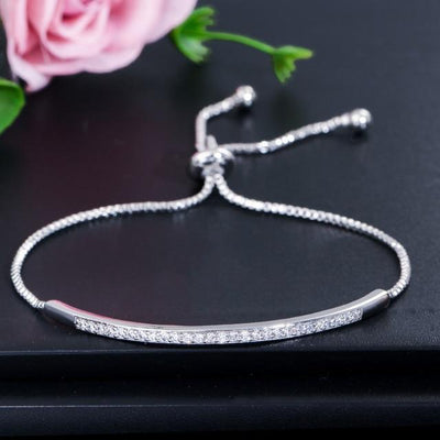 CZ Rose Gold Color Bracelet - EZdeels