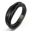 Stainless Steel Leather Bracelet - EZdeels