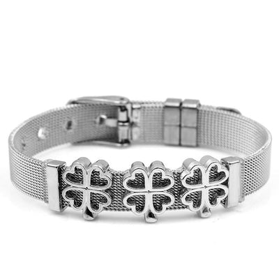 Love Heart Beaded Mesh Bracelet - EZdeels
