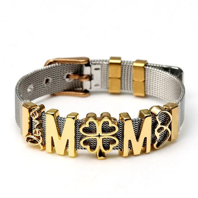 Love Heart Beaded Mesh Bracelet - EZdeels