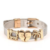 Love Heart Beaded Mesh Bracelet - EZdeels