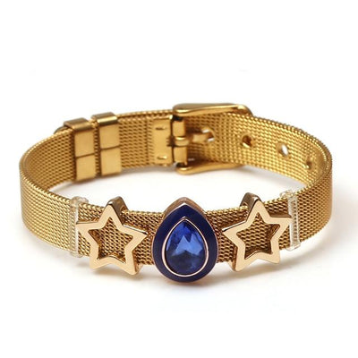 Love Heart Beaded Mesh Bracelet - EZdeels