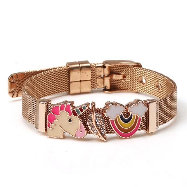 Love Heart Beaded Mesh Bracelet - EZdeels