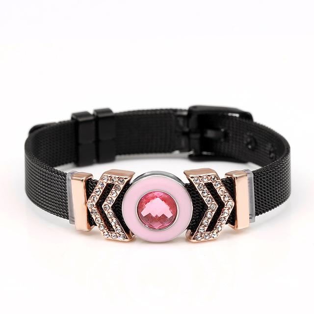 Love Heart Beaded Mesh Bracelet - EZdeels