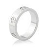 Simple Zircon stainless steel ring - EZdeels