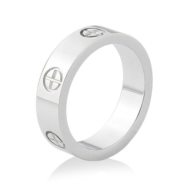 Simple Zircon stainless steel ring - EZdeels