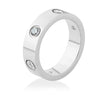 Simple Zircon stainless steel ring - EZdeels