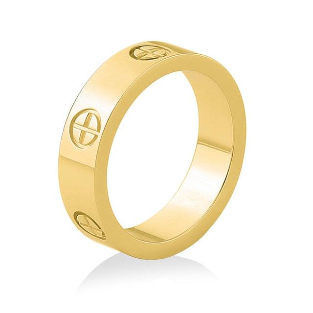 Simple Zircon stainless steel ring - EZdeels