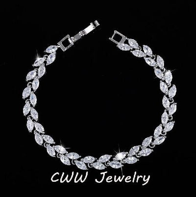 Trendy Cubic Zirconia Bracelet - EZdeels