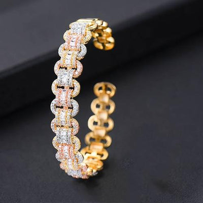 Trendy Luxury Bangle Cuff Bracelet - EZdeels