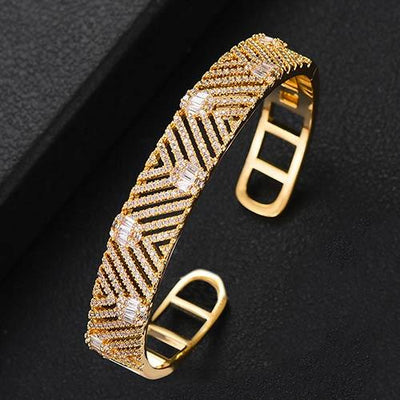 Trendy Luxury Bangle Cuff Bracelet - EZdeels
