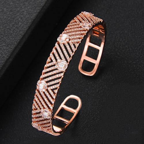 Trendy Luxury Bangle Cuff Bracelet - EZdeels