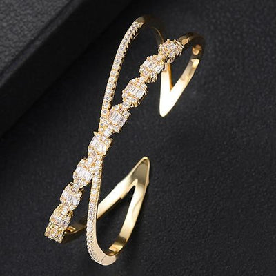 Trendy Luxury Bangle Cuff Bracelet - EZdeels